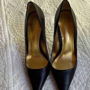 SCHUTZ Black and Gold Women's Heels